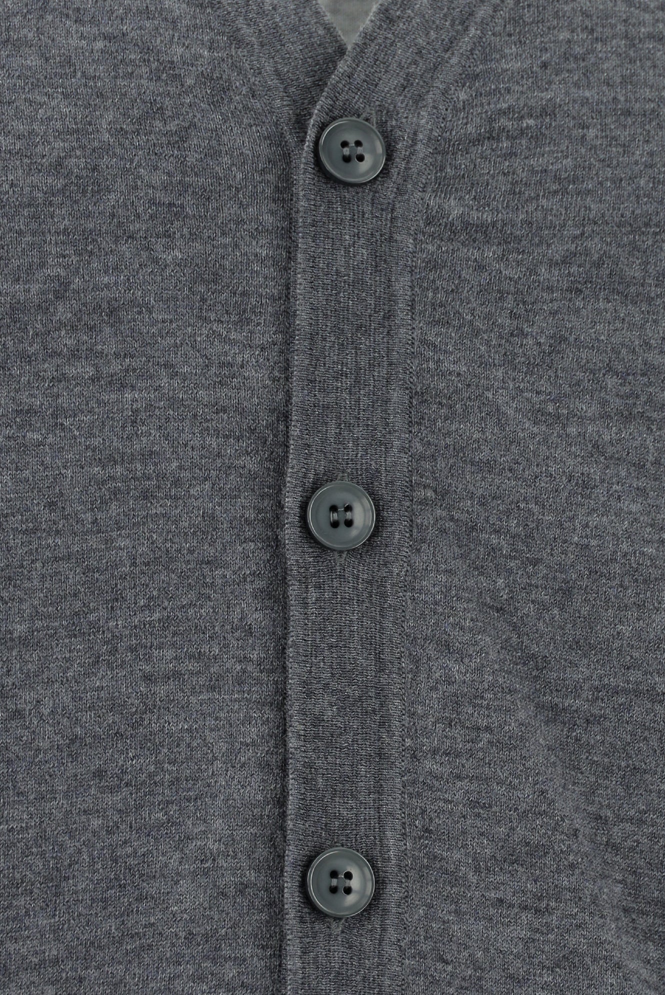 Orta Gri Melanj Yün Triko Hırka