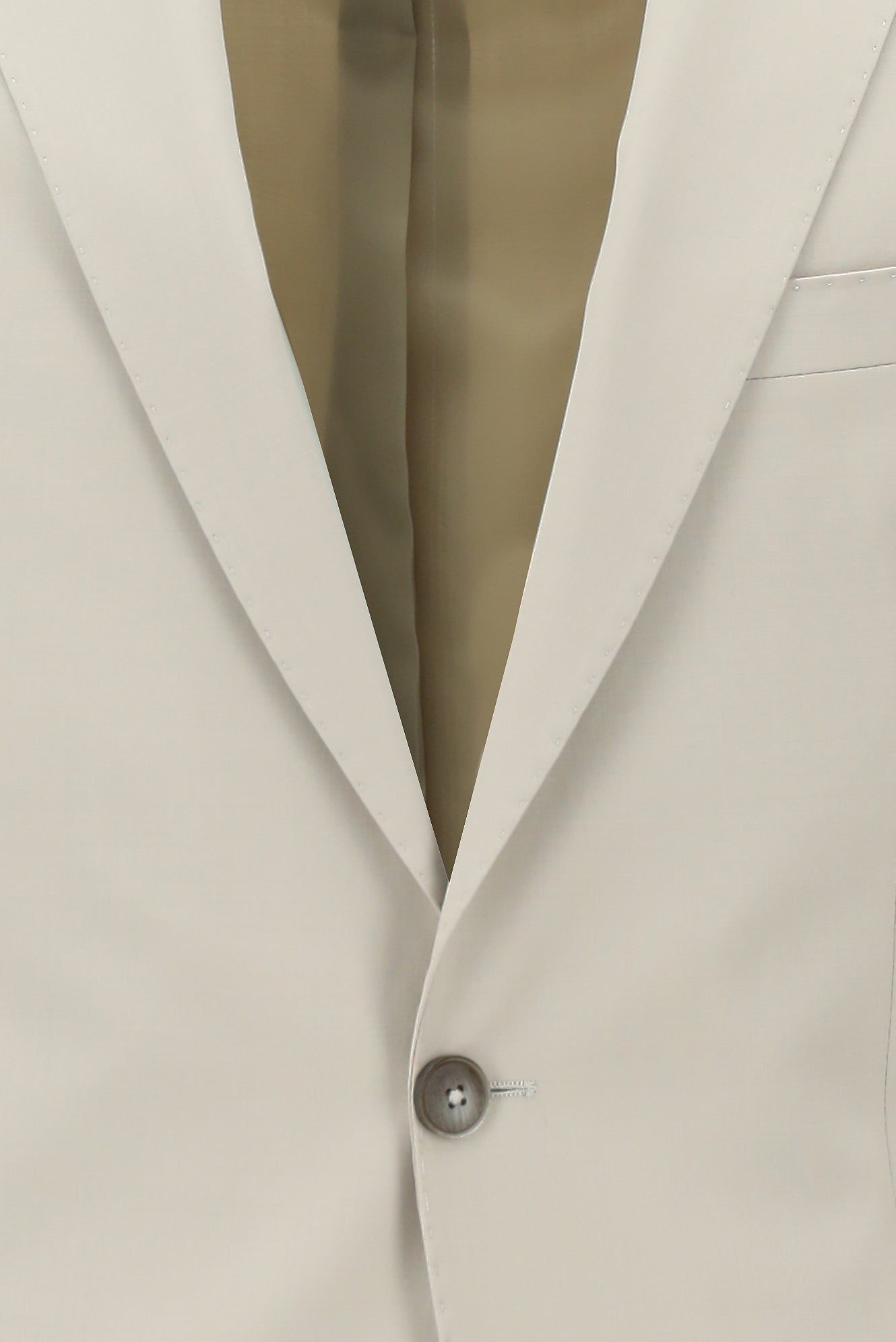 Orta Bej Regular Fit Yünlü Klasik Takım Elbise