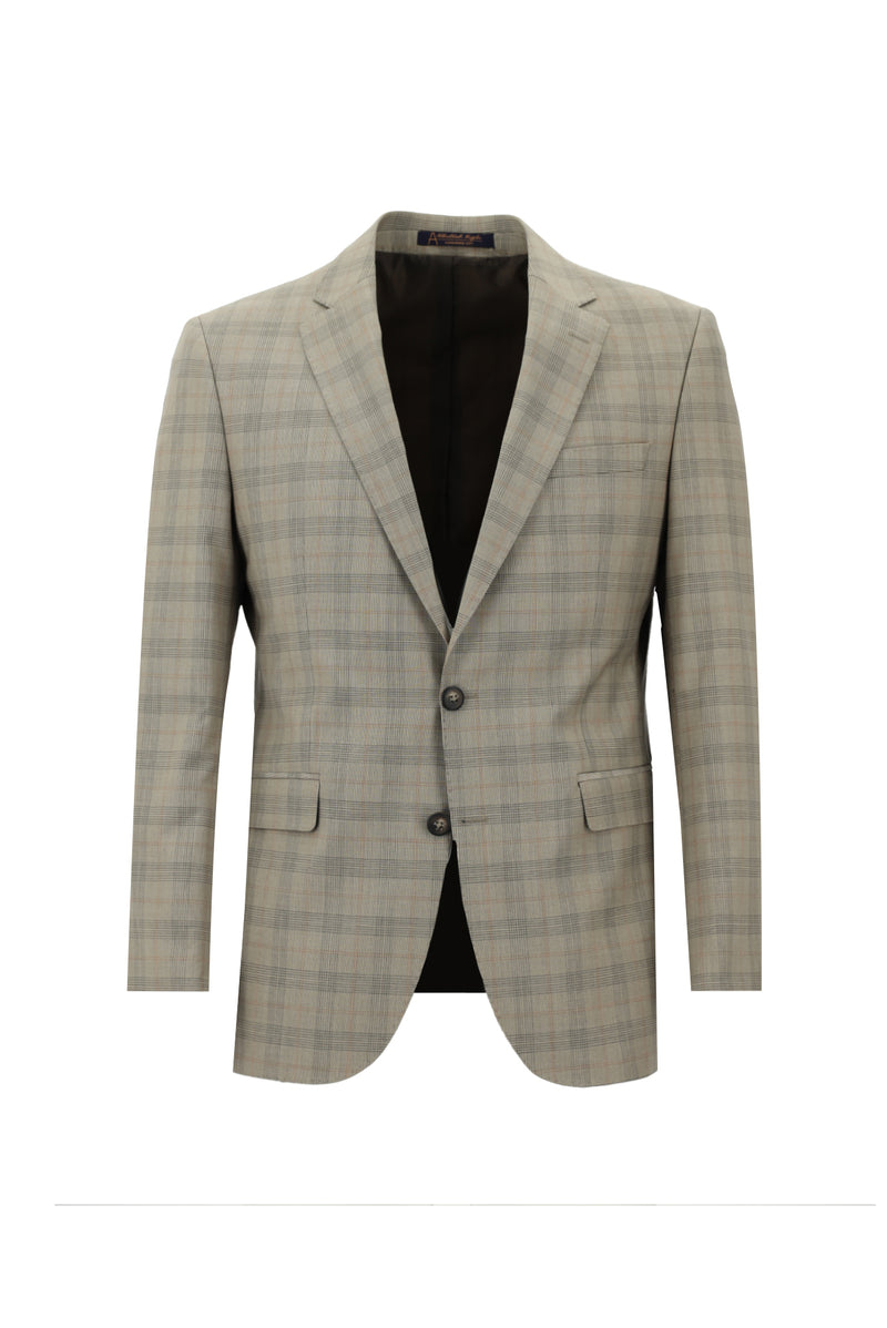 Orta Vizon Slim Fit Dar Kesim Yünlü Kombinli Takım Elbise