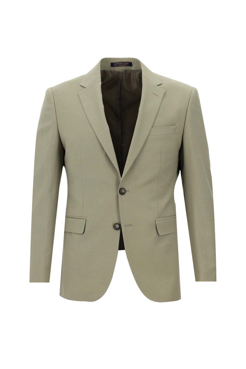 Orta Vizon Slim Fit Dar Kesim Yünlü Klasik Takım Elbise