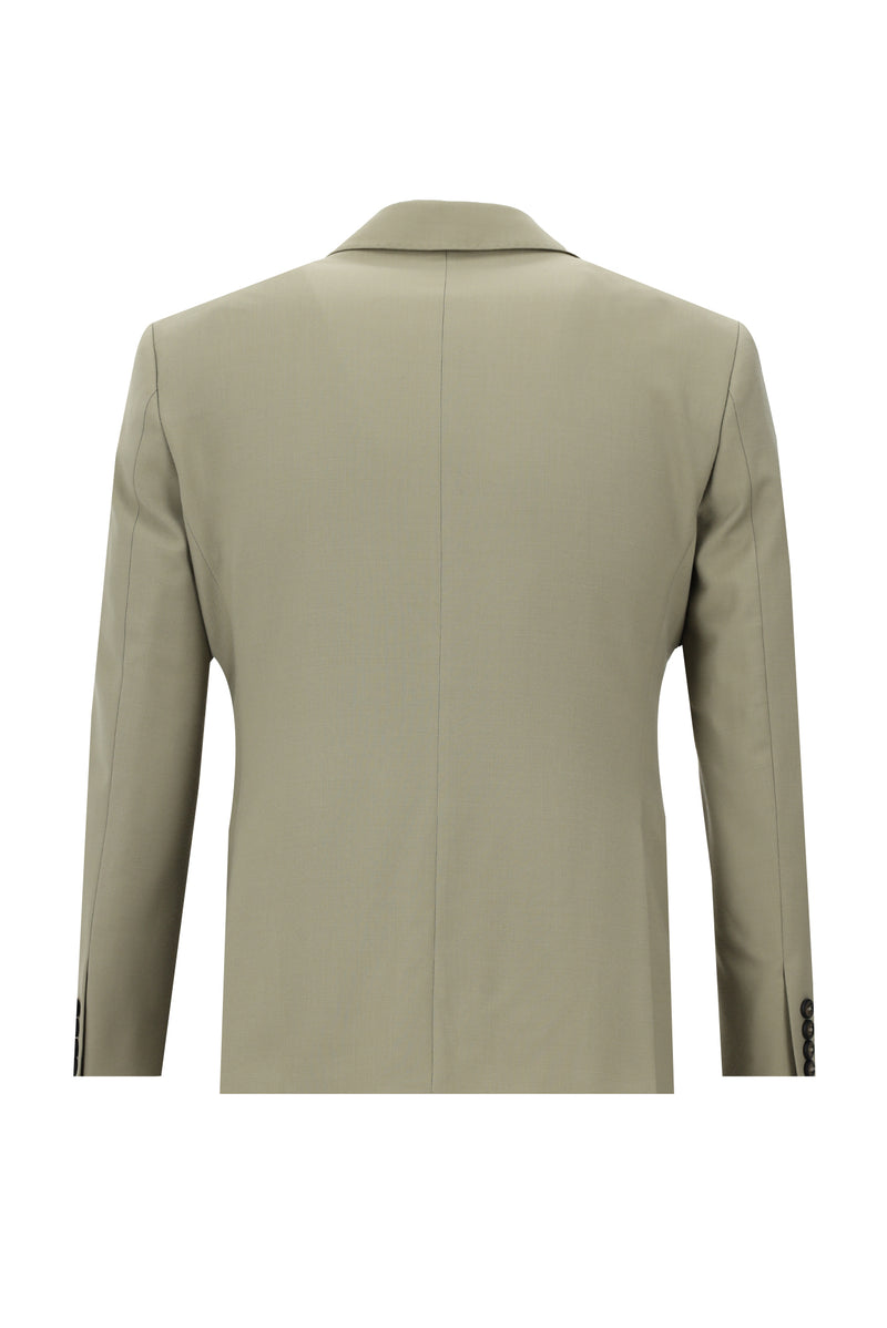 Orta Vizon Slim Fit Dar Kesim Yünlü Klasik Takım Elbise