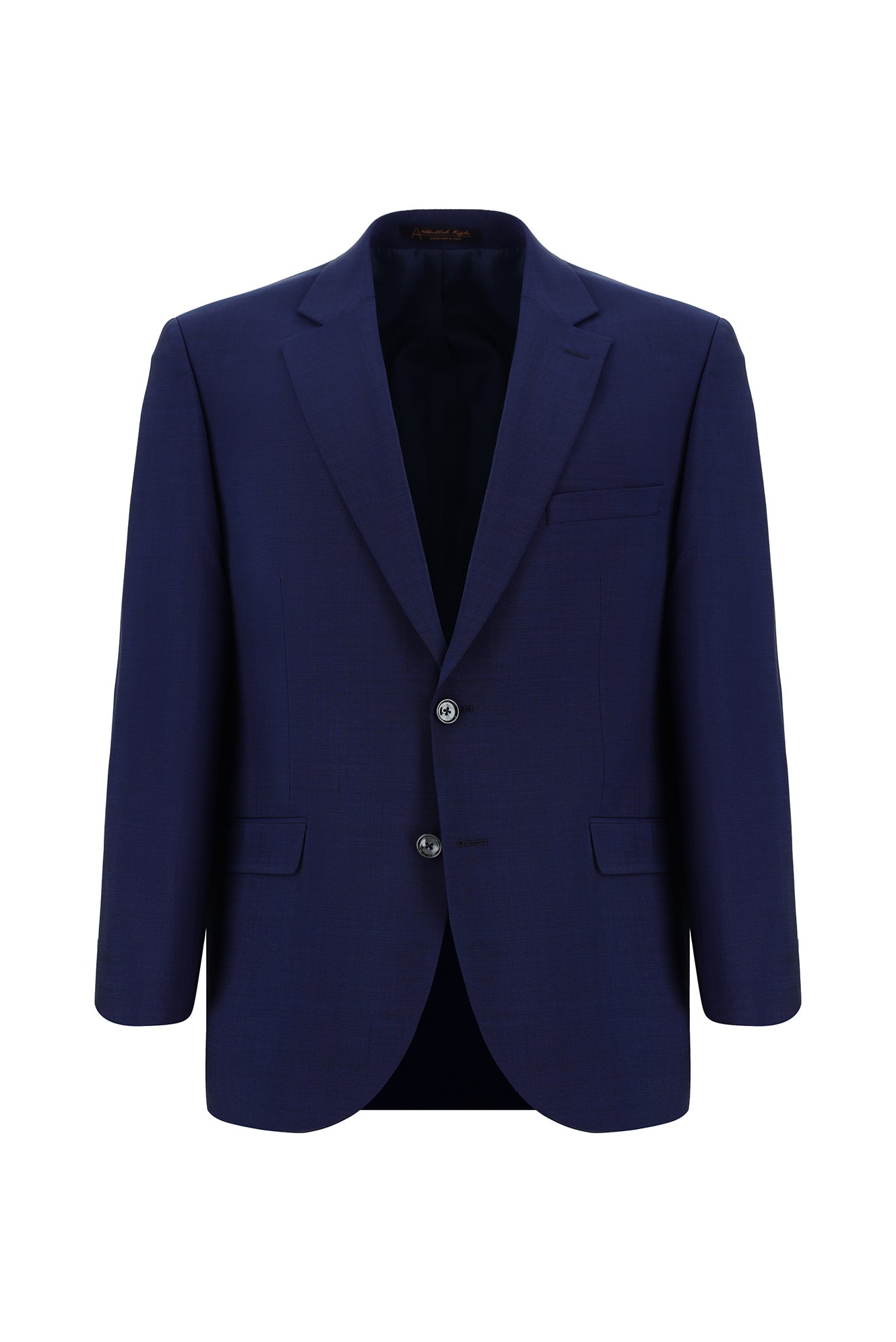 Açık Lacivert Slim Fit Dar Kesim Yünlü Klasik Takım Elbise