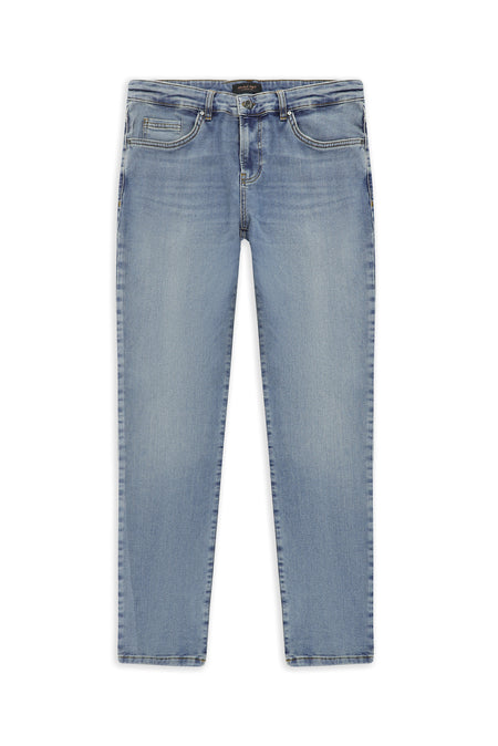 Açık Mavi Regular Fit Likralı Denim Pantolon