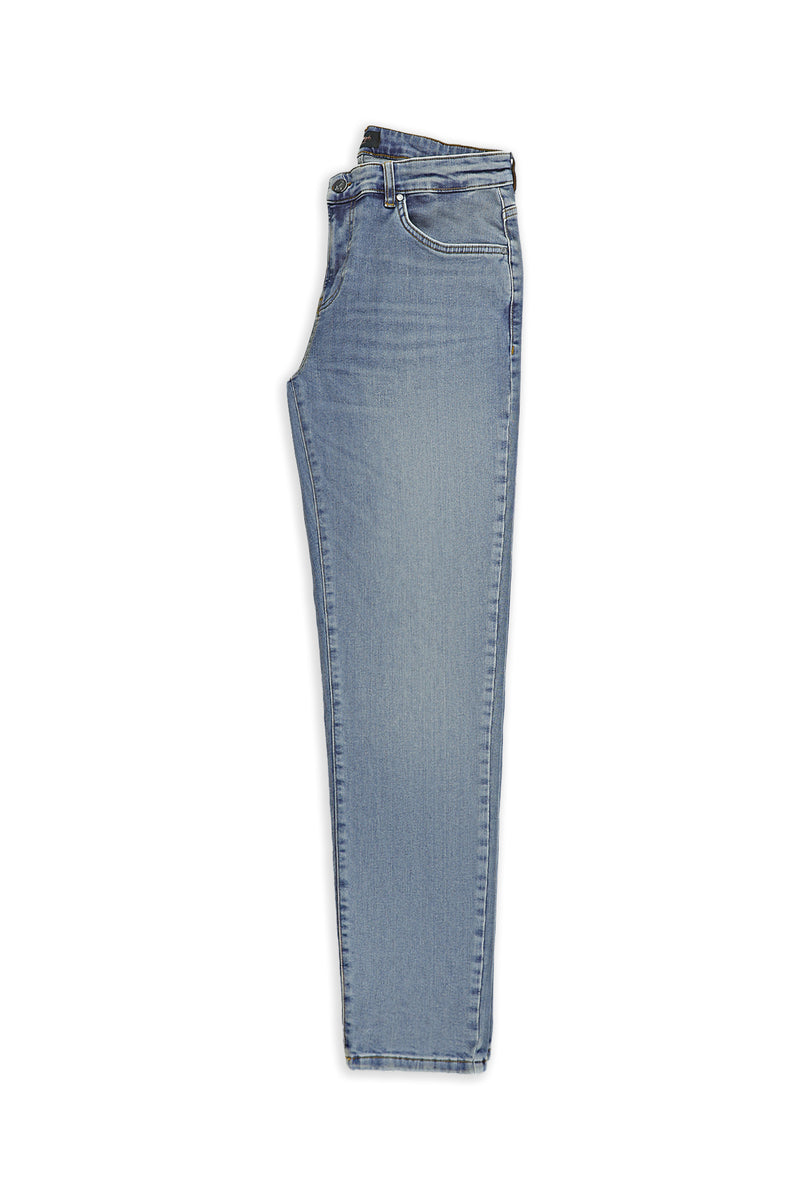 Açık Mavi Regular Fit Likralı Denim Pantolon