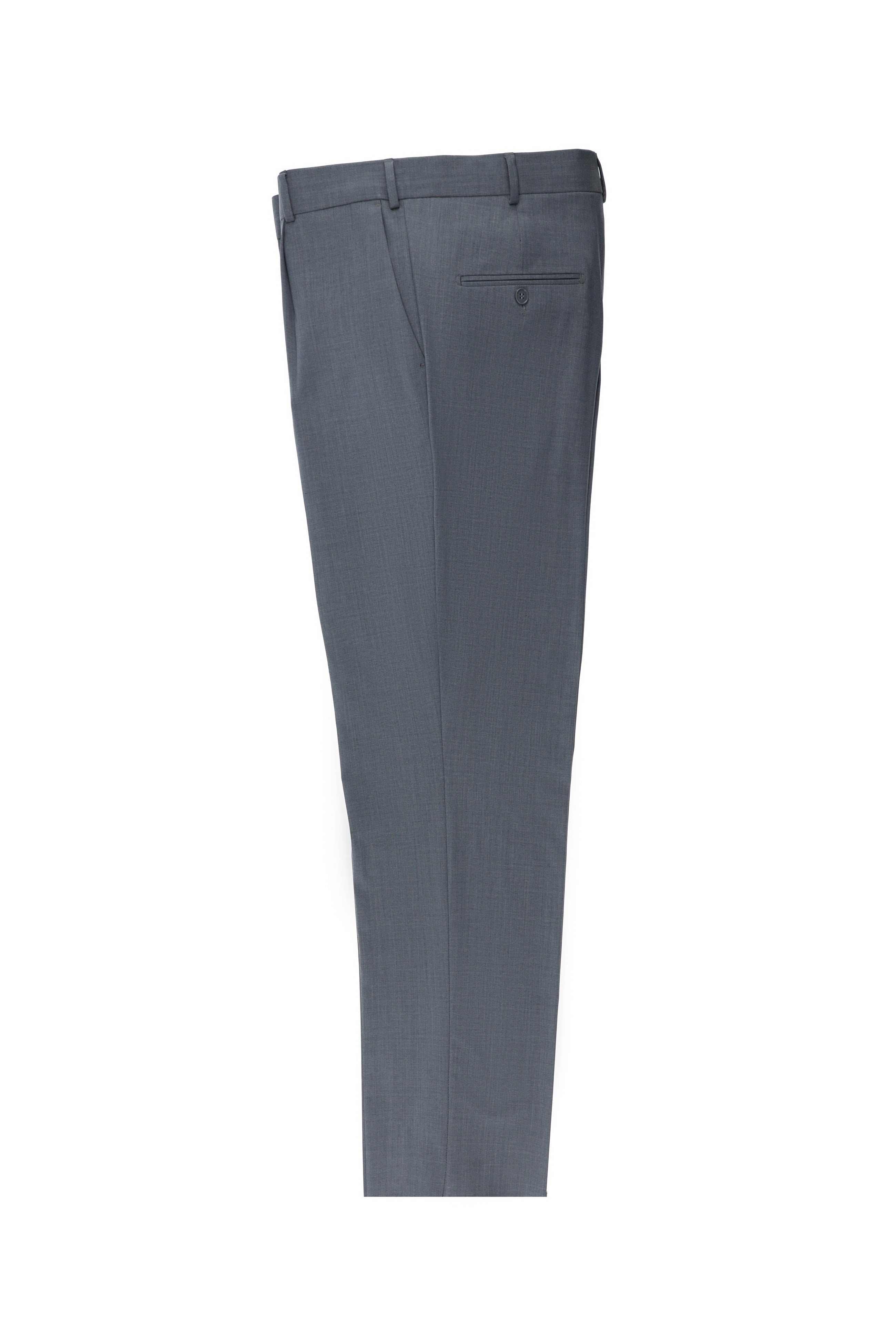 Orta Füme 4 Drop Relaxed Fit Rahat Kesim Yünlü Pileli Klasik Kuma? Pantolon-Abdullah Ki??l?