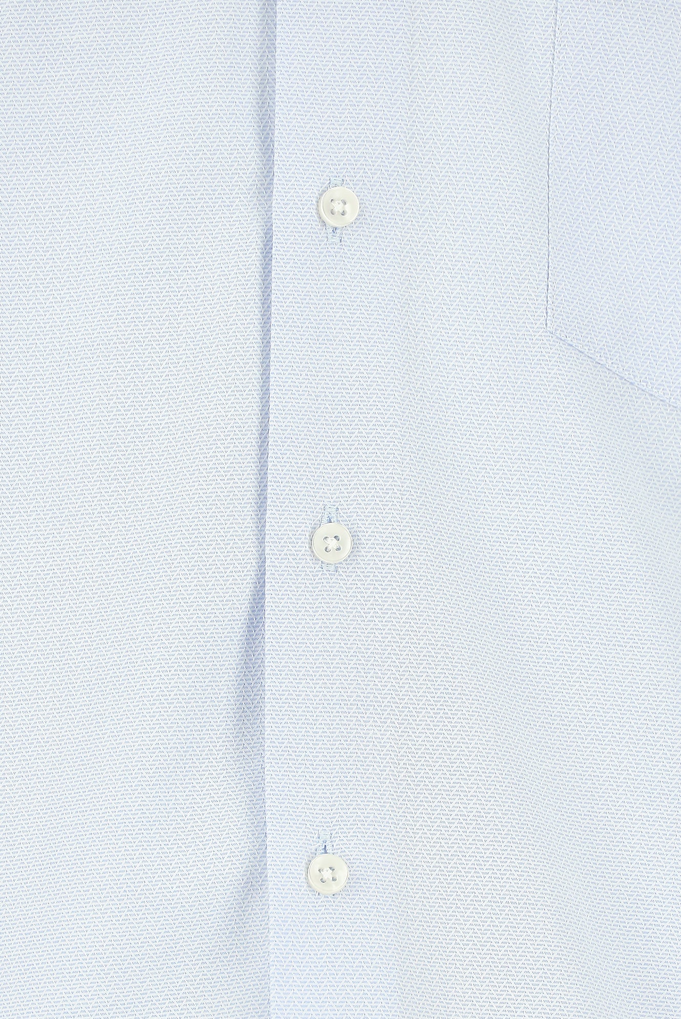 Açık Mavi Uzun Kol Regular Fit Desenli Pamuk Gömlek