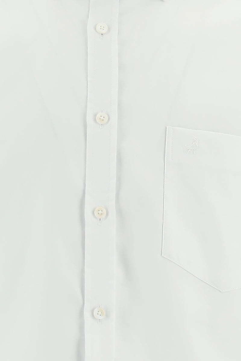 Beyaz Uzun Kol Non Iron Oxford Klasik Pamuk Gömlek