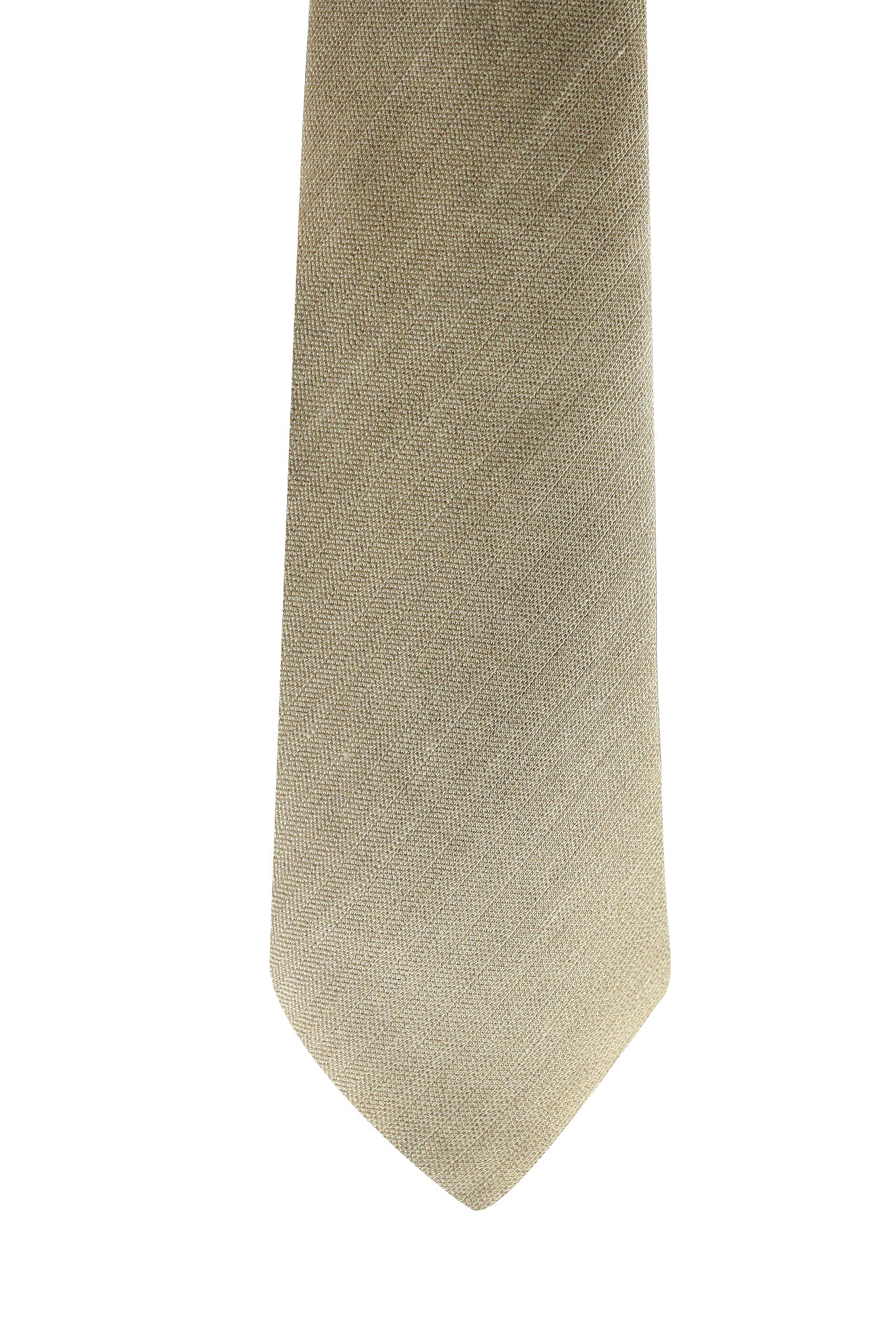 Orta Bej İtalyan Desenli Kravat