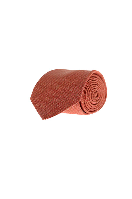 Kiremit İtalyan Desenli Kravat