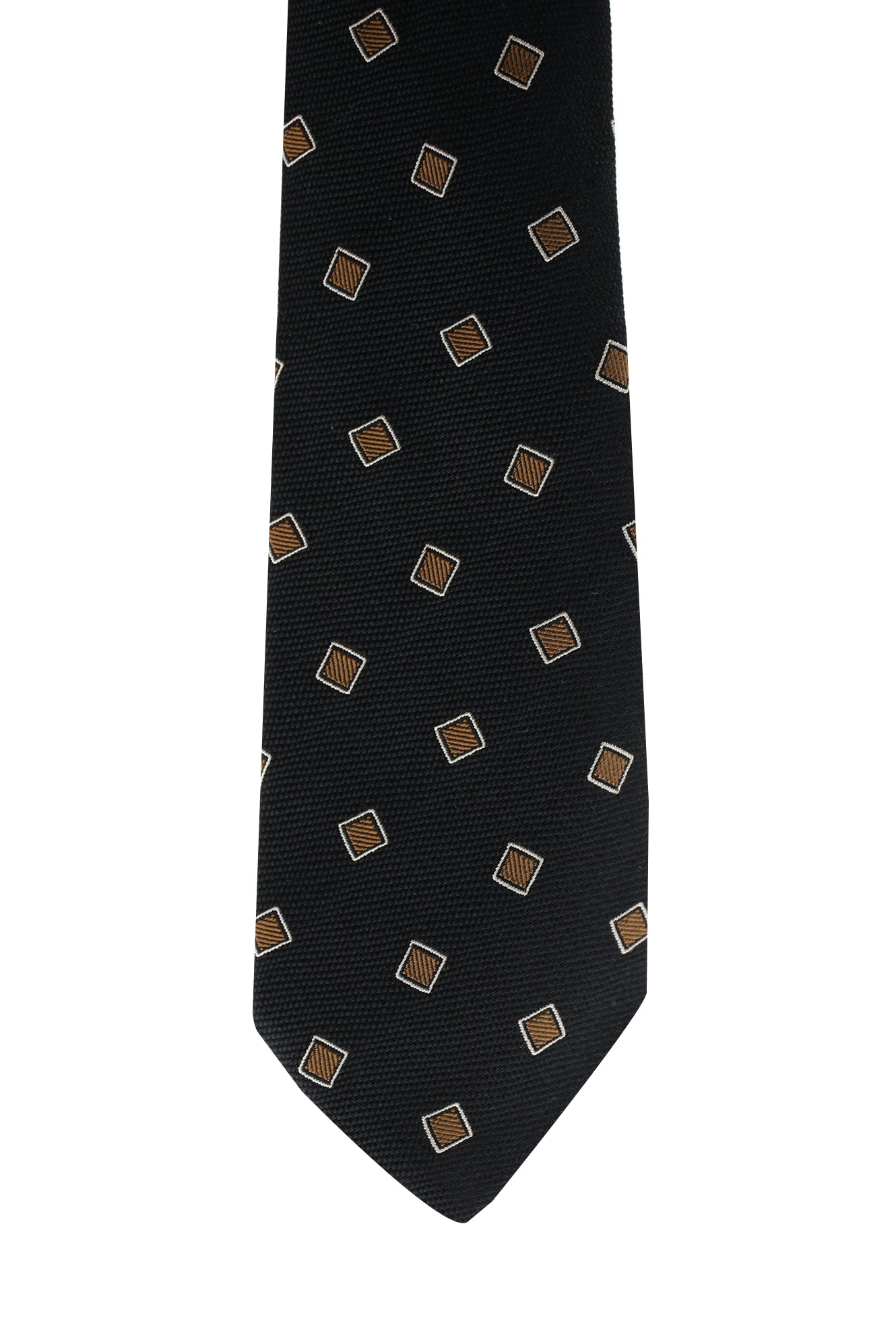 Siyah İtalyan Desenli Kravat