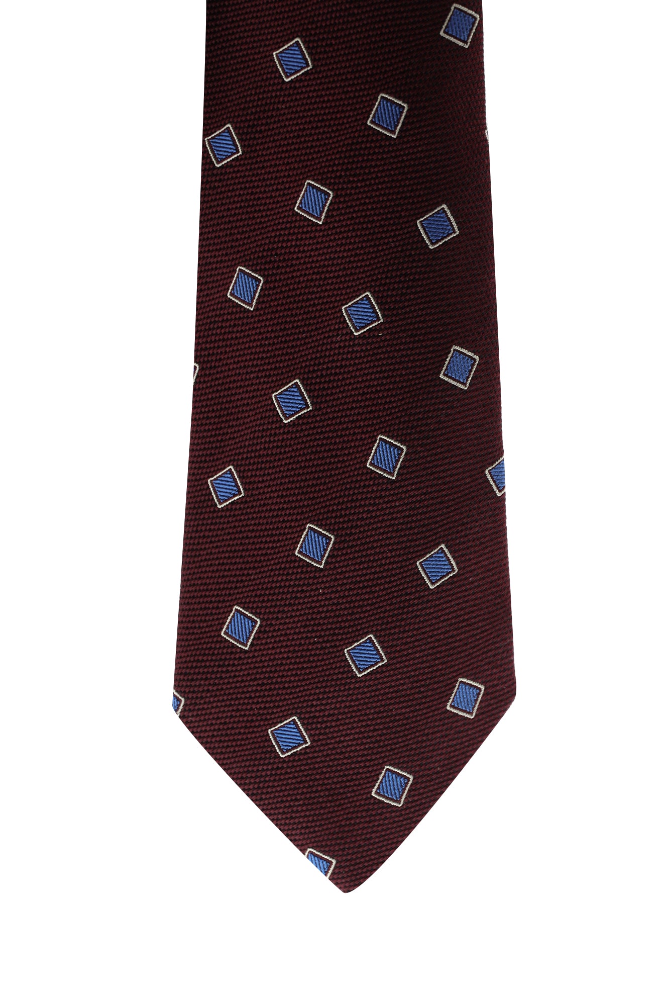 Koyu Bordo İtalyan Desenli Kravat