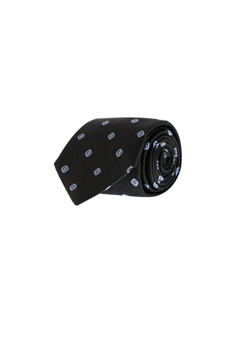 Koyu Kahve İtalyan Desenli Kravat