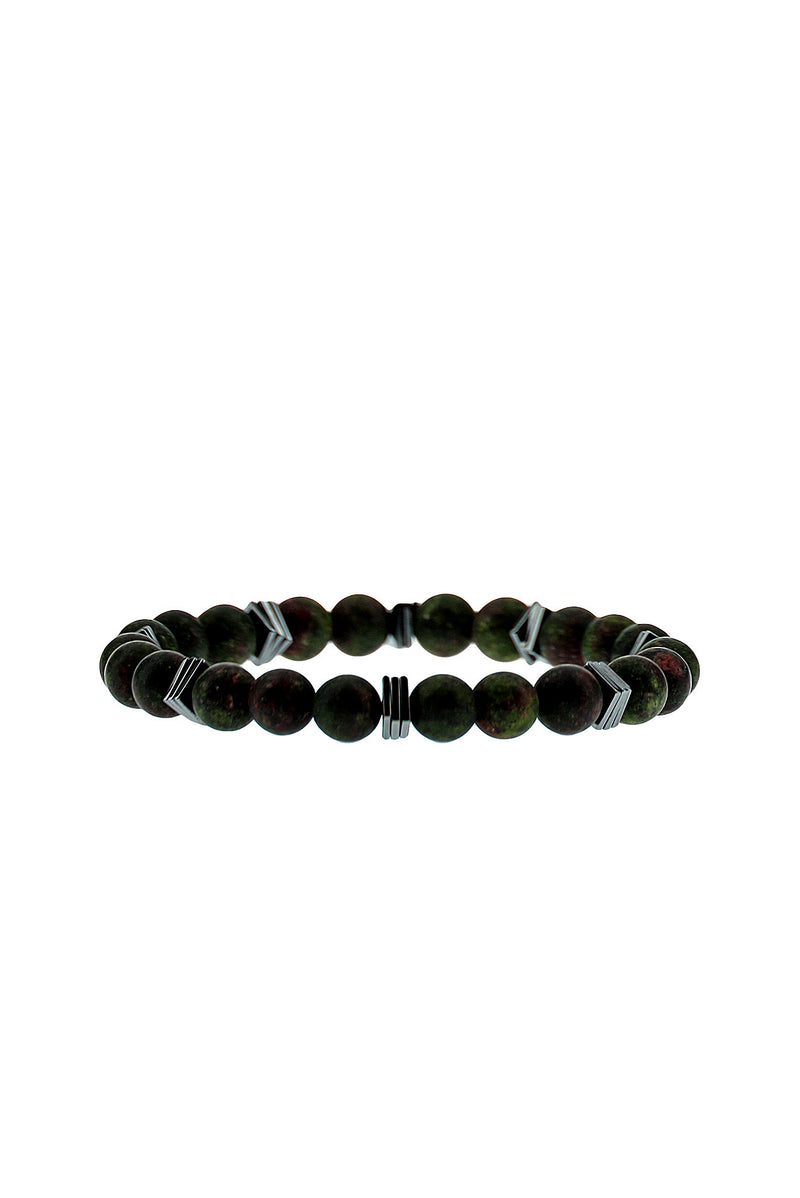 Orta Antrasit Doğal Taşlı Bileklik