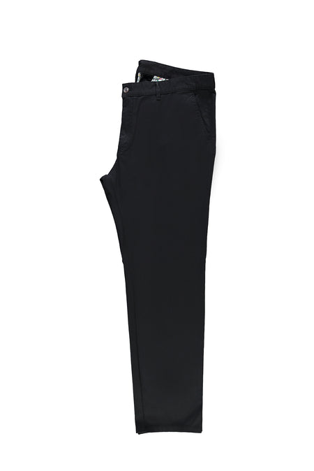 Orta Antrasit Relax Fit Rahat Kesim Likralı Kanvas / Chino Pantolon