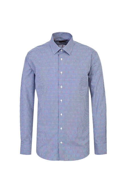 Koyu Lacivert Uzun Kol Non Iron Regular Fit Pamuk Gömlek