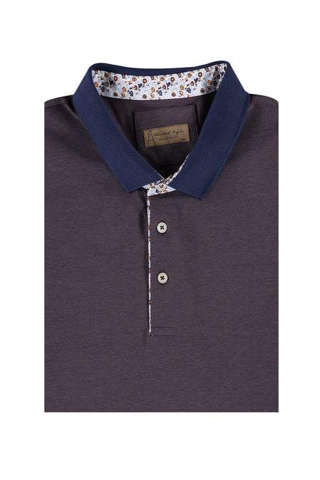 Koyu Lacivert Büyük Beden Polo Yaka T-shirt