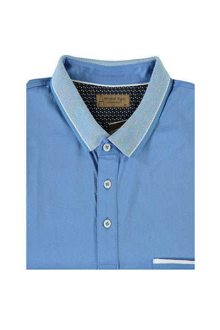 Koyu Mavi Büyük Beden Polo Yaka T-shirt