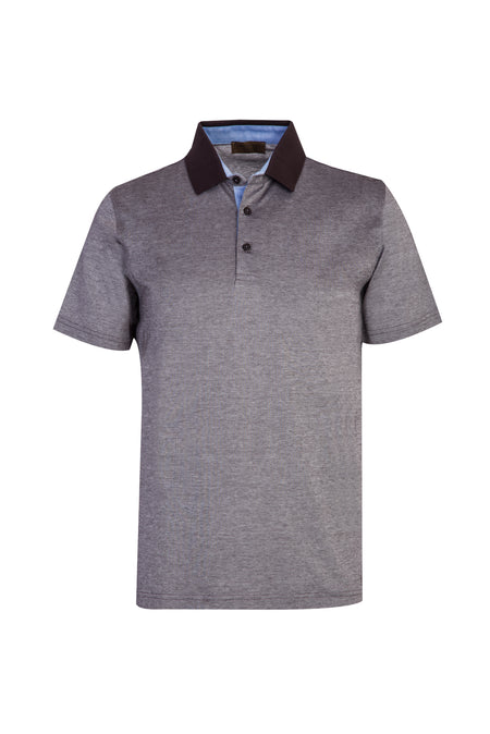 Orta Kahve Polo Yaka Regular Fit Pamuk T-shirt