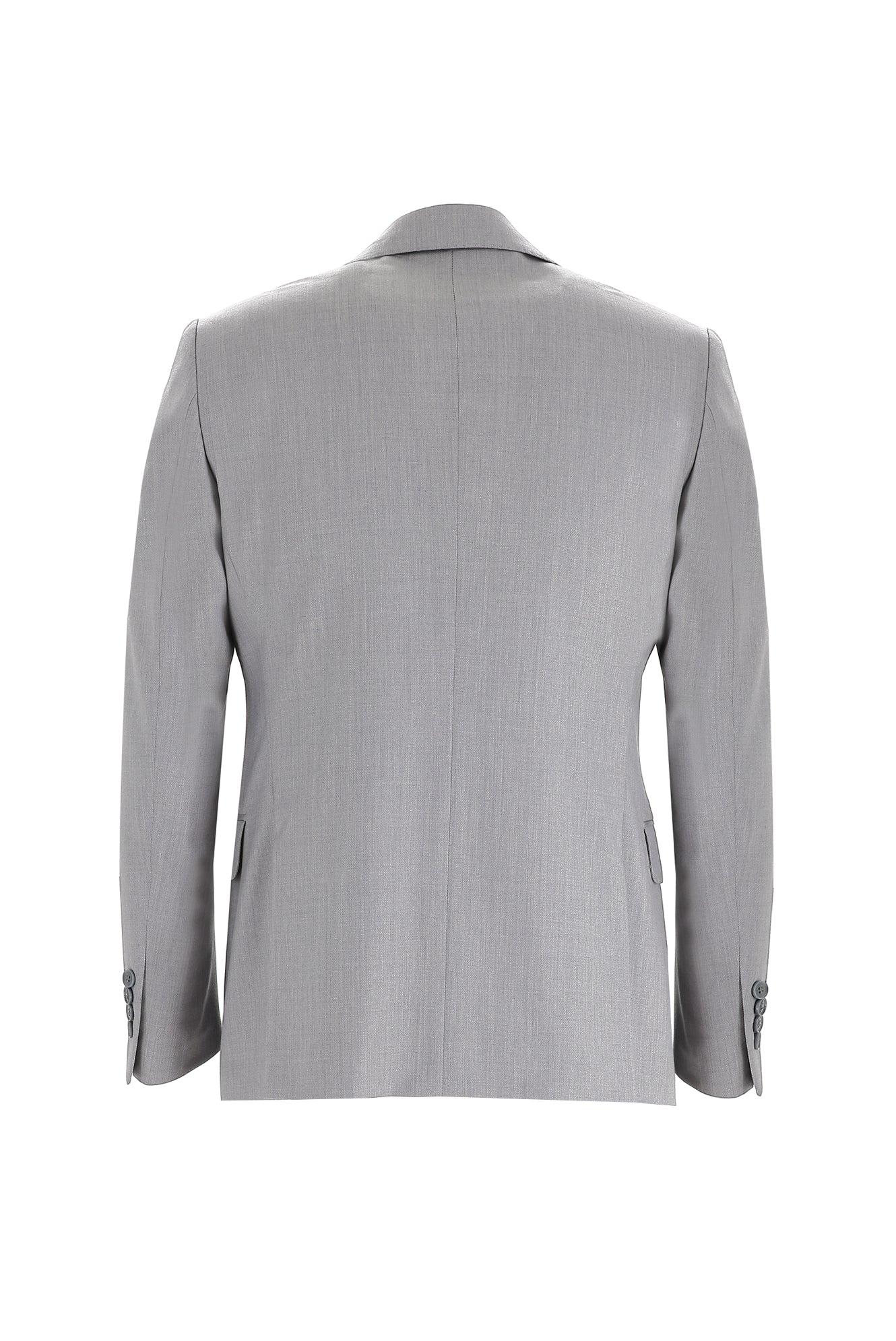 Açık Gri Regular Fit Yünlü Klasik Takım Elbise