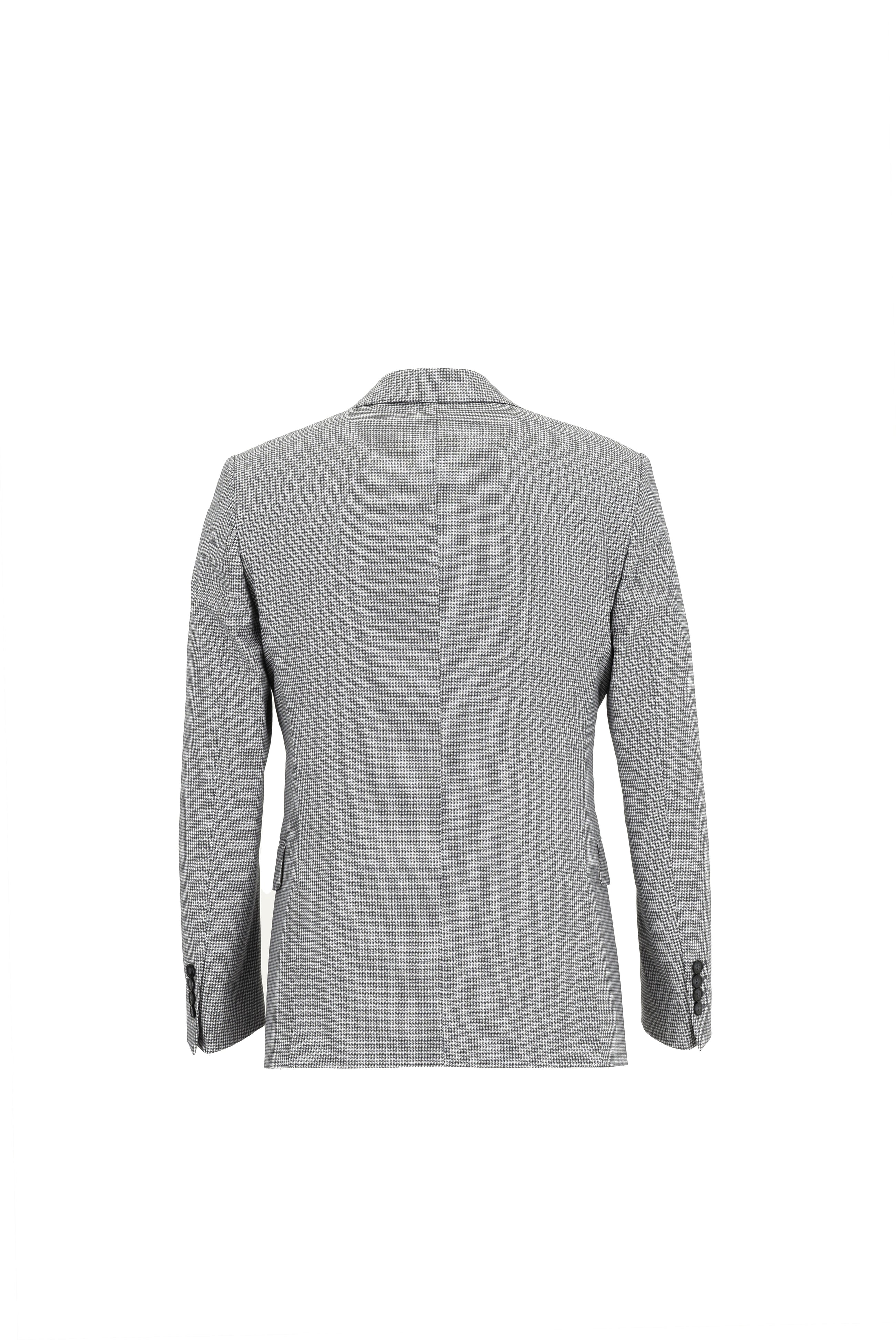 Siyah Regular Fit Kombinli Desenli Takım Elbise