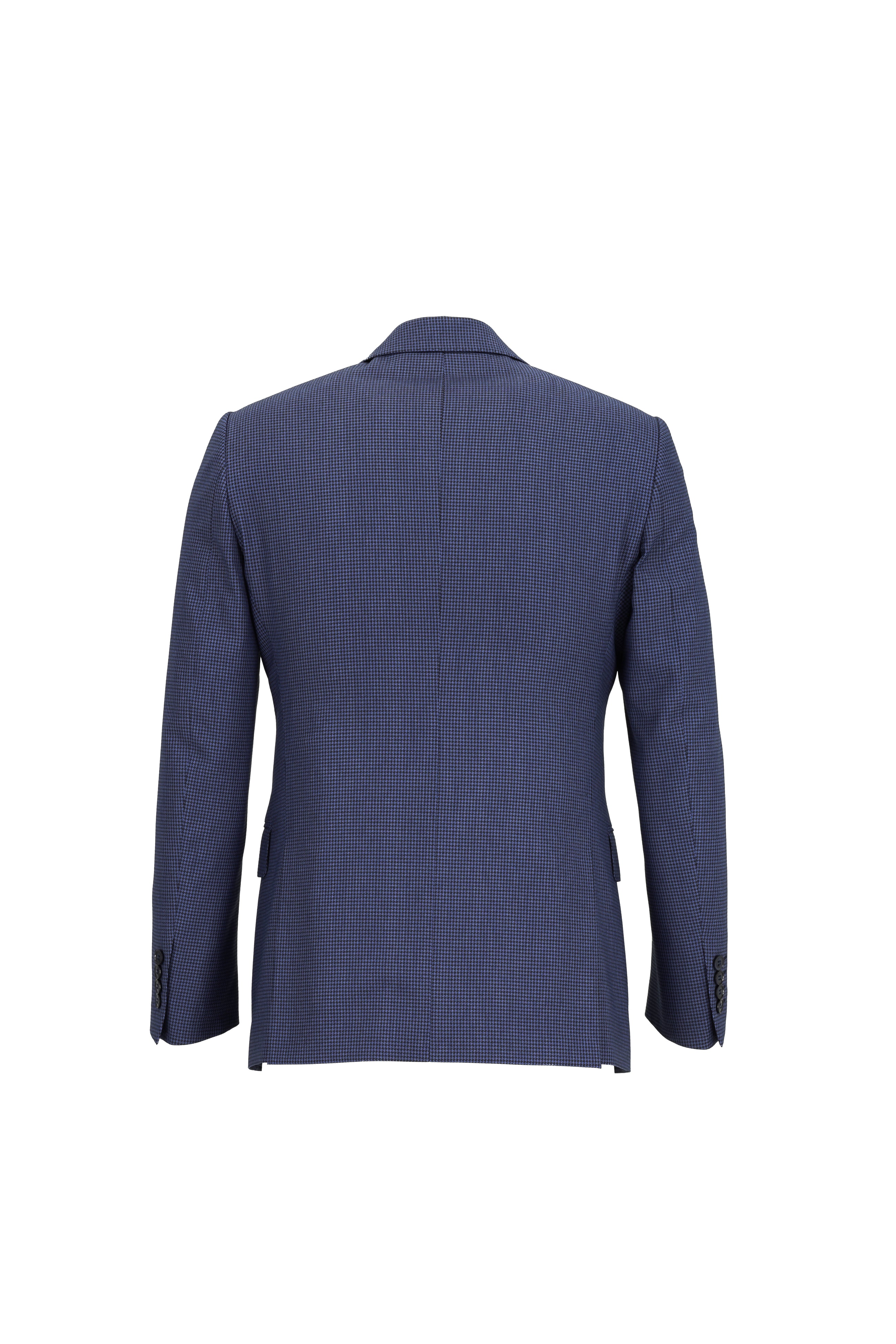 Açık Mavi Regular Fit Kombinli Desenli Takım Elbise