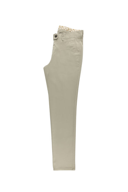 Açık Haki Regular Fit Likralı Kanvas / Chino Pantolon