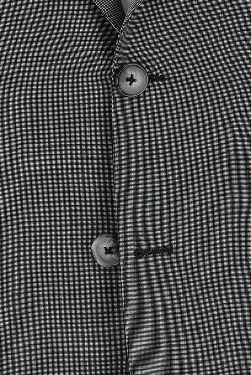 Açık Gri Slim Fit Dar Kesim Yünlü Klasik Takım Elbise