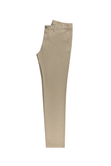 Orta Vizon Regular Fit Likralı Kanvas / Chino Pantolon