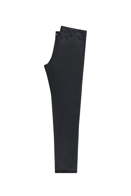 Siyah Slim Fit Dar Kesim Likralı Kanvas / Chino Pantolon