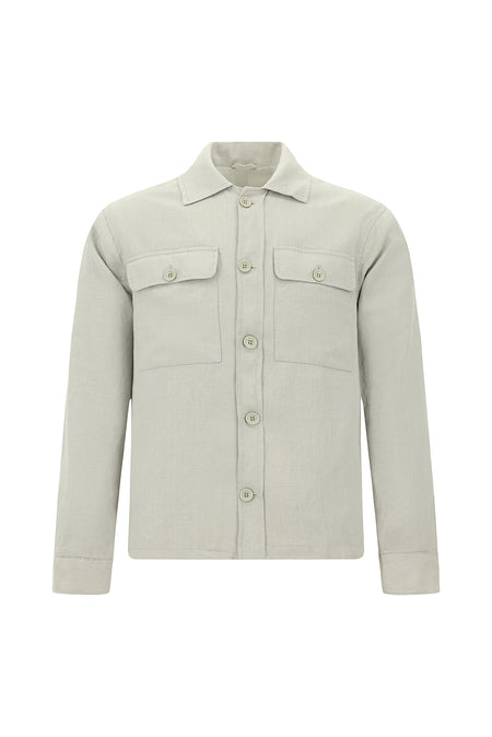 Açık Gri Slim Fit Dar Kesim Mevsimlik Spor Keten Mont