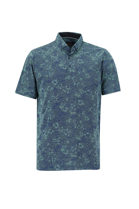 Orman Yeşili Polo Yaka Regular Fit T-shirt