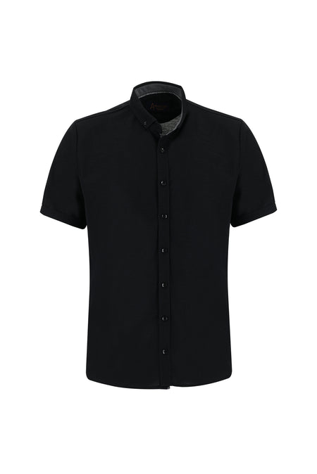 Siyah Polo Yaka Gömlek Model T-shirt