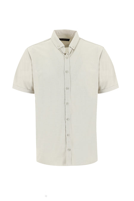 Orta Bej Polo Yaka Gömlek Model T-shirt