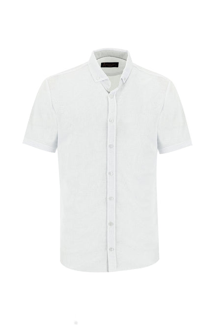 Beyaz Polo Yaka Gömlek Model T-shirt