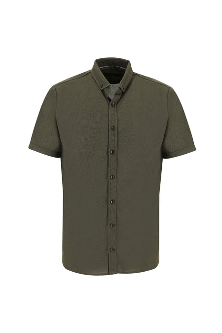 Orta Haki Polo Yaka Gömlek Model T-shirt