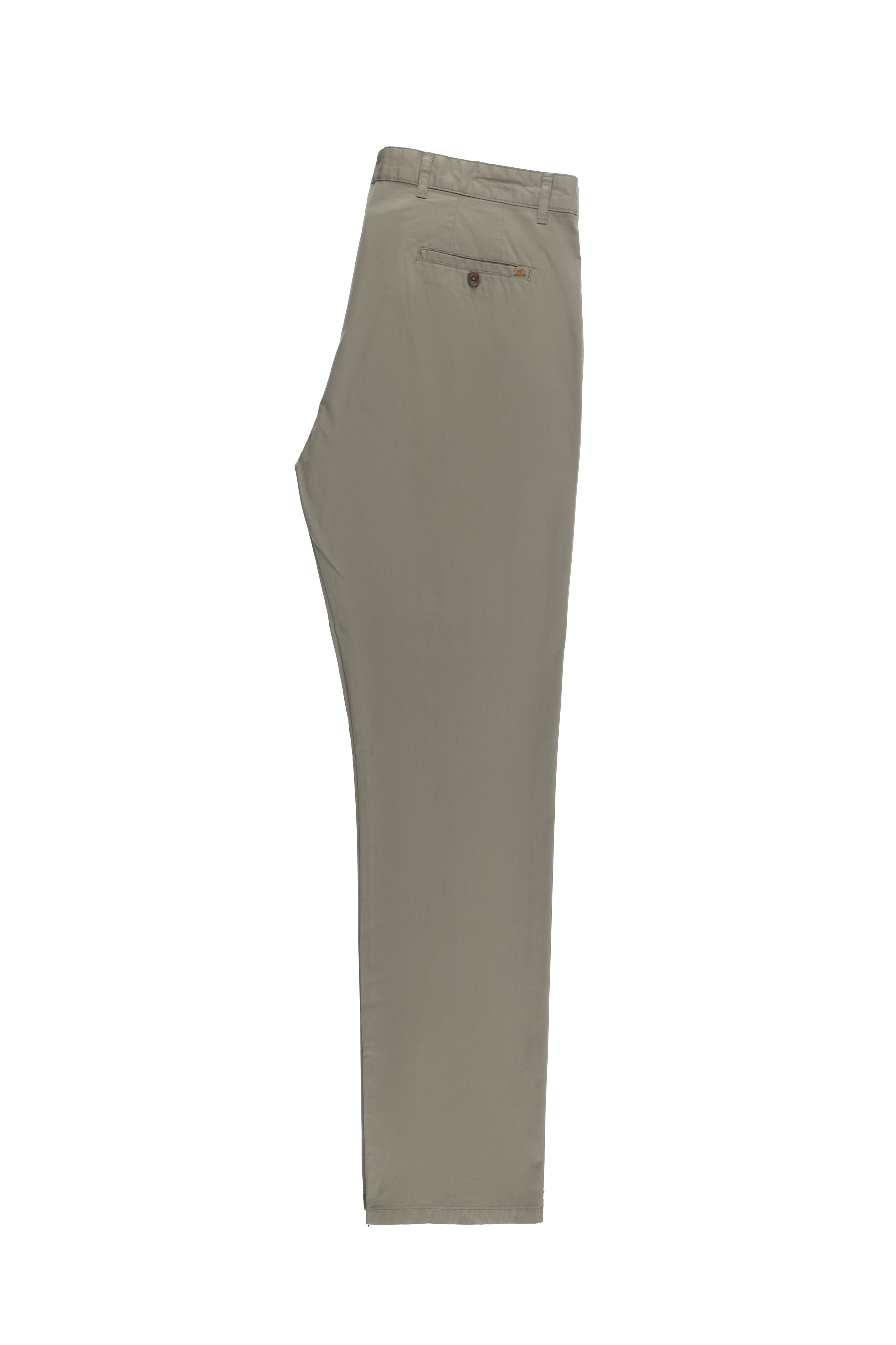 Koyu Vizon Regular Fit Likralı Kanvas / Chino Pantolon