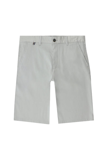 Orta Gri Regular Fit Bermuda Keten Şort