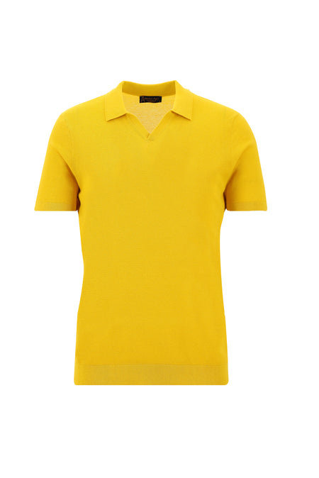 Hardal Polo Yaka Regular Fit Pamuklu T-shirt