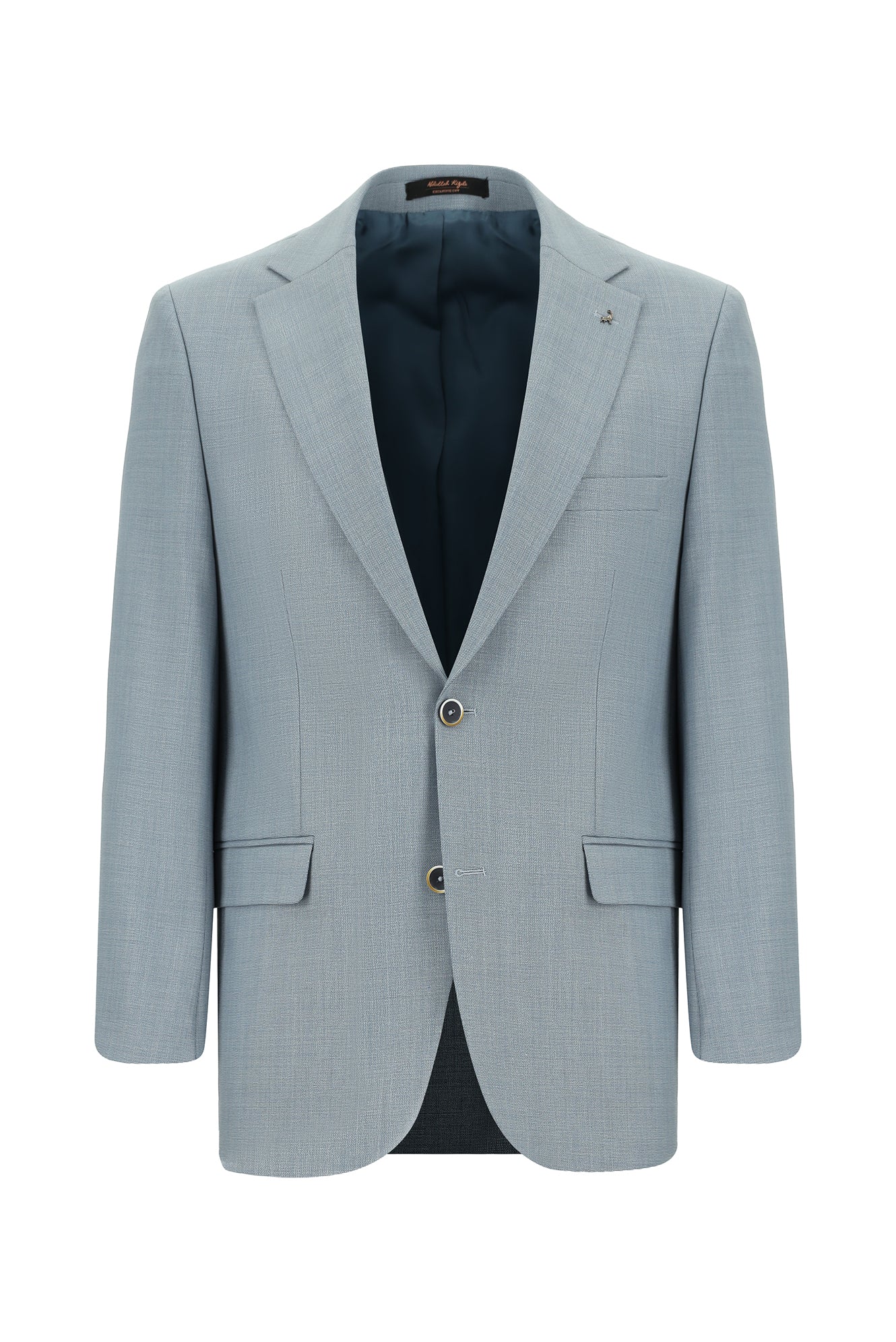 Mavi Relaxed Fit Rahat Kesim Yünlü Klasik Desenli Ceket