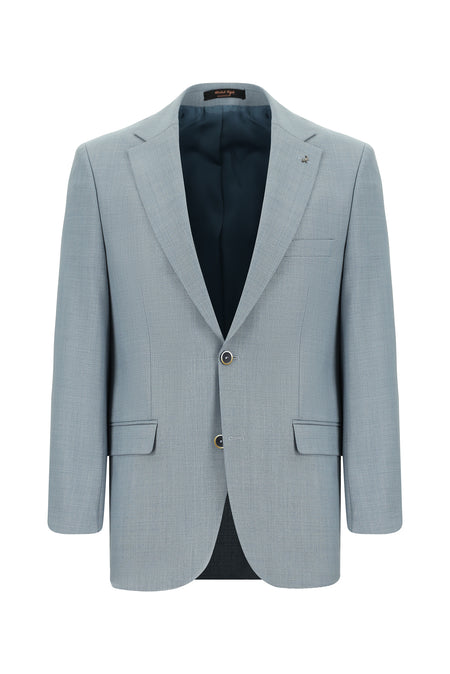 Mavi Relaxed Fit Rahat Kesim Yünlü Klasik Desenli Ceket