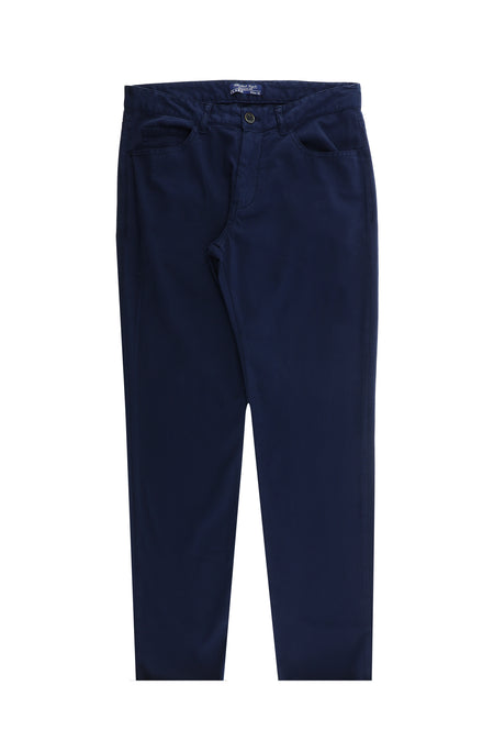 Açık Lacivert Likralı Kanvas / Chino Pantolon