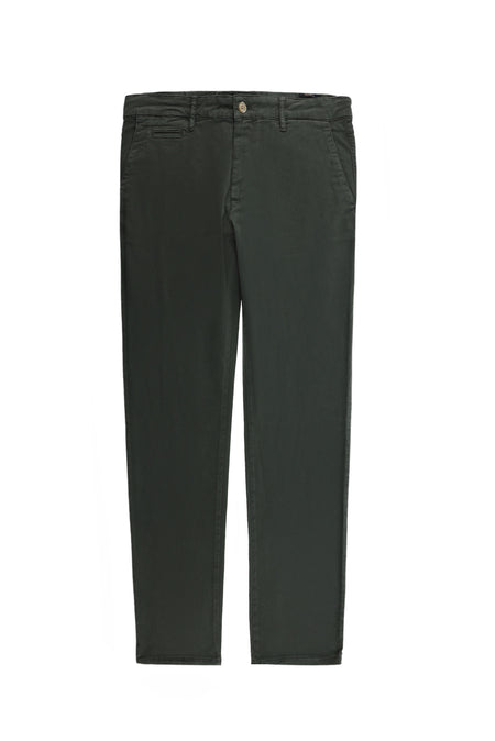 Koyu Haki Regular Fit Likralı Kanvas / Chino Pantolon