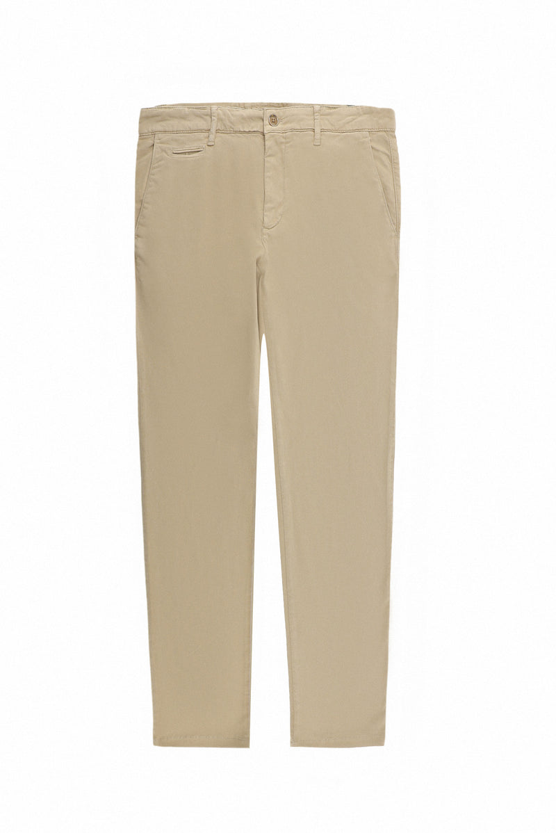 Orta Vizon Regular Fit Likralı Kanvas / Chino Pantolon