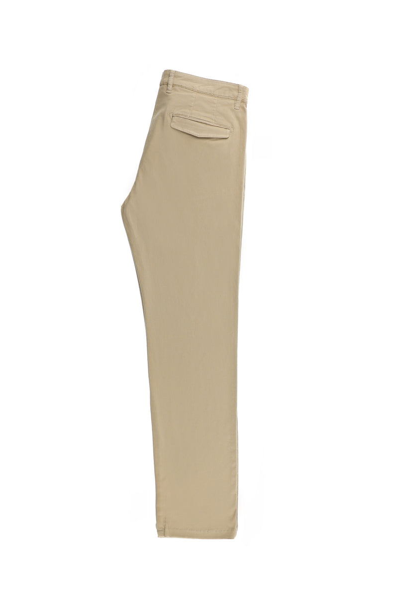 Orta Vizon Regular Fit Likralı Kanvas / Chino Pantolon