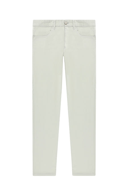 Ekru Slim Fit Dar Kesim Likralı Kanvas / Chino Pantolon