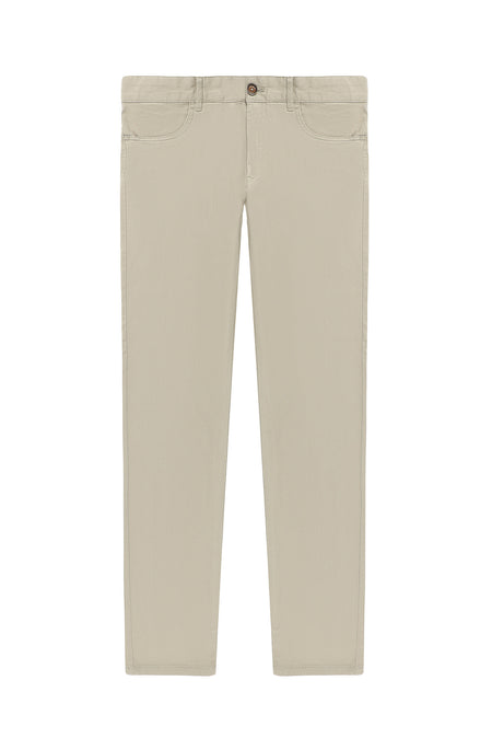 Toprak Slim Fit Dar Kesim Likralı Kanvas / Chino Pantolon