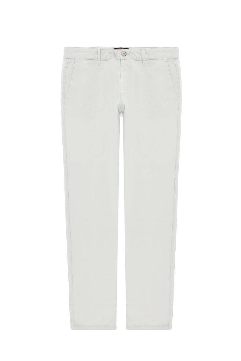 Kum Regular Fit Desenli Likralı Kanvas / Chino Pantolon