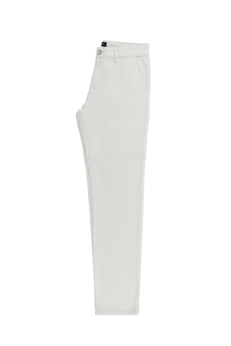 Kum Regular Fit Desenli Likralı Kanvas / Chino Pantolon