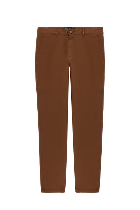 Tarçın Regular Fit Desenli Likralı Kanvas / Chino Pantolon