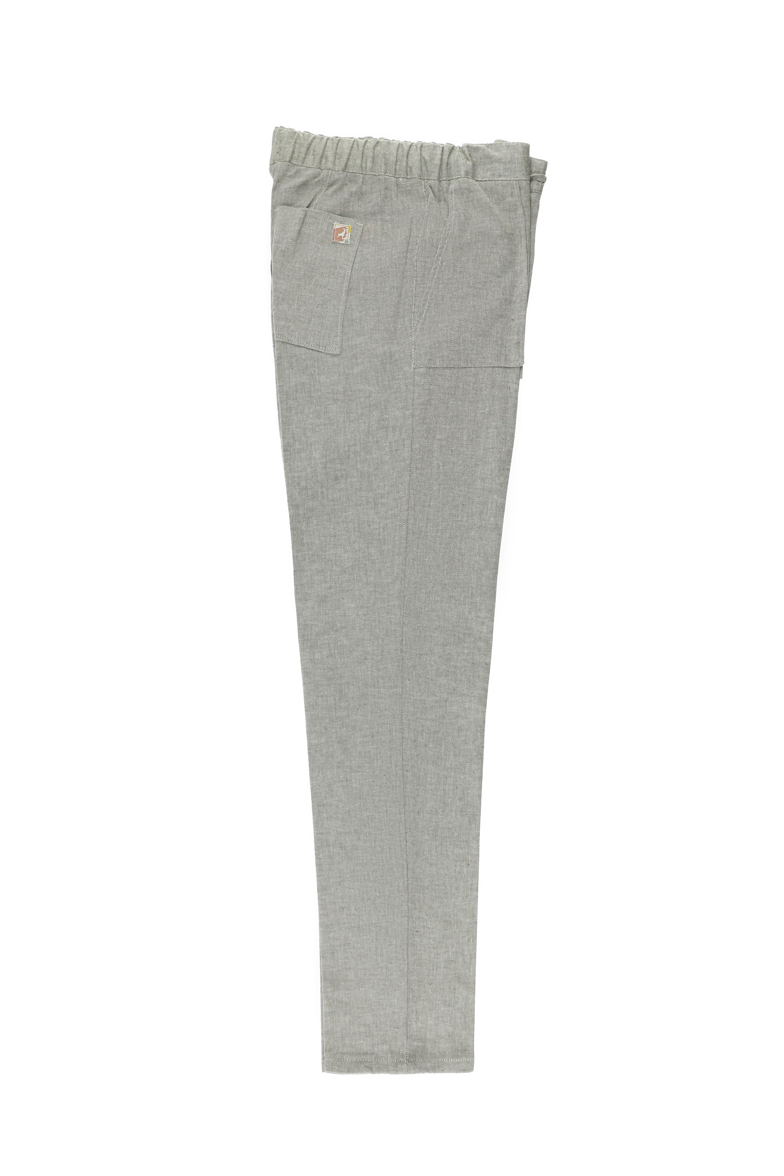 Aç?k Haki 6 Drop Regular Fit Standart Kesim Beli Lastikli ?pli Keten Klasik Kuma? Pantolon-Abdullah Ki??l?